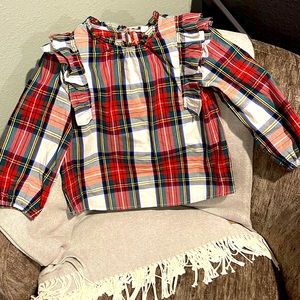 Crewcuts girls size 8 plaid shirt